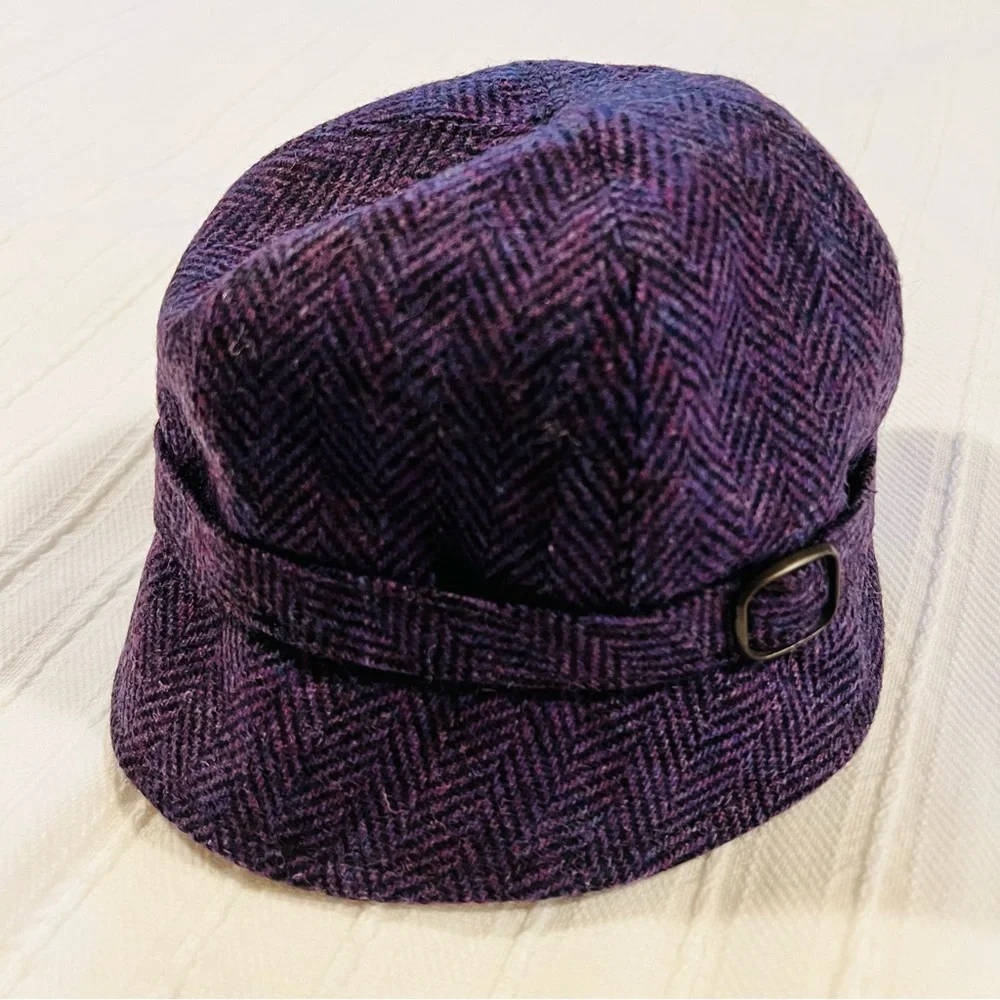 MUCROS WEAVERS Purple Wool Flapper Hat - Picture 2 of 6